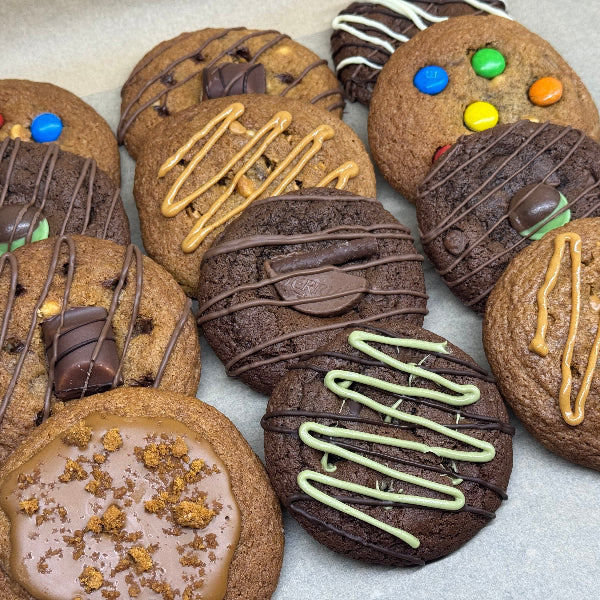 Mix of gooey cookies.